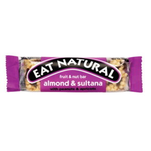 Purple EatEat Natural bar with almond and sultana