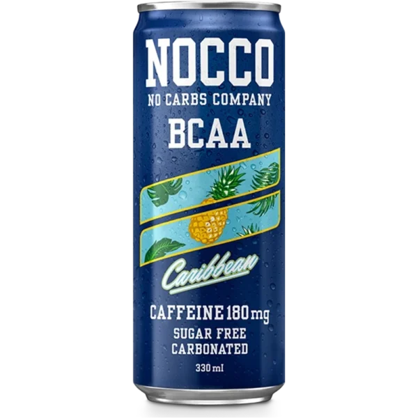 NOCCO Caribbean, kofeiiniga, spordijook, nocco kontakt, nocco e-pood, tervislikud spordijoogid, tervisejook, suhkruvaba, kalorivaba, kalorideta, 0 kalorit, tervislik